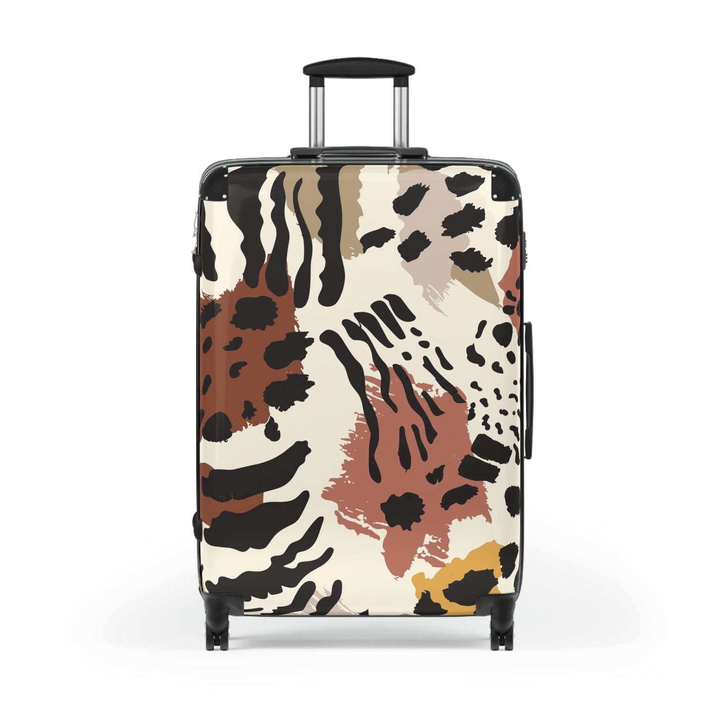 Stylish Printed Suitcase - Trendy Travel Luggage with Animal Print Design