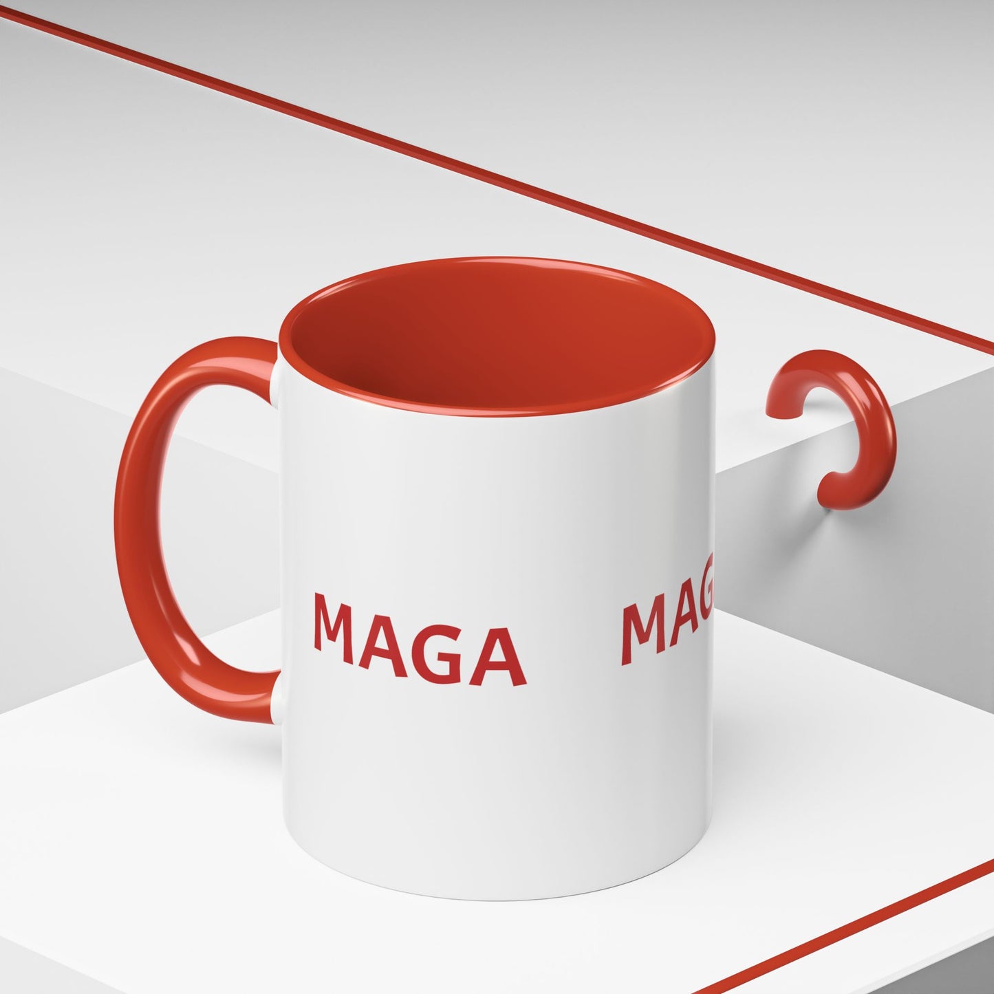 MAGA Accent Coffee Mug - 11oz & 15oz Bold Statement Mug for Patriotic Coffee Lovers
