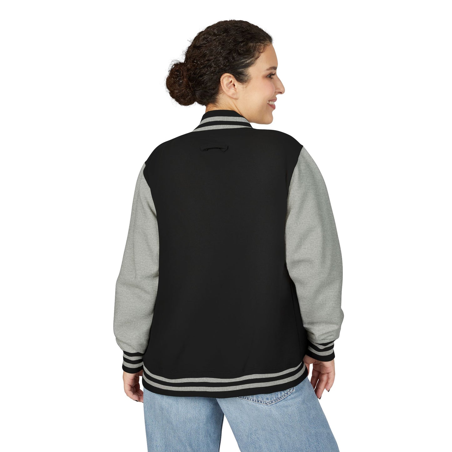 Retro Sunset Letterman Jacket - Unisex Heavyweight Varsity Style