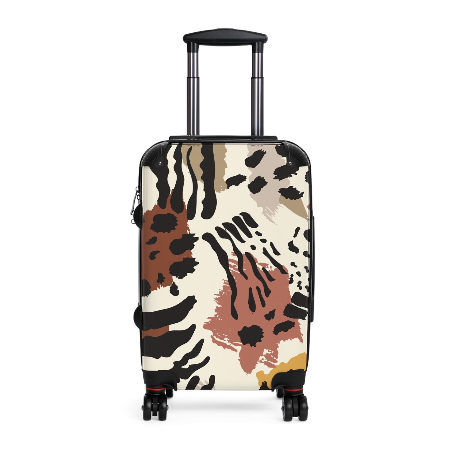 Stylish Printed Suitcase - Trendy Travel Luggage with Animal Print Design