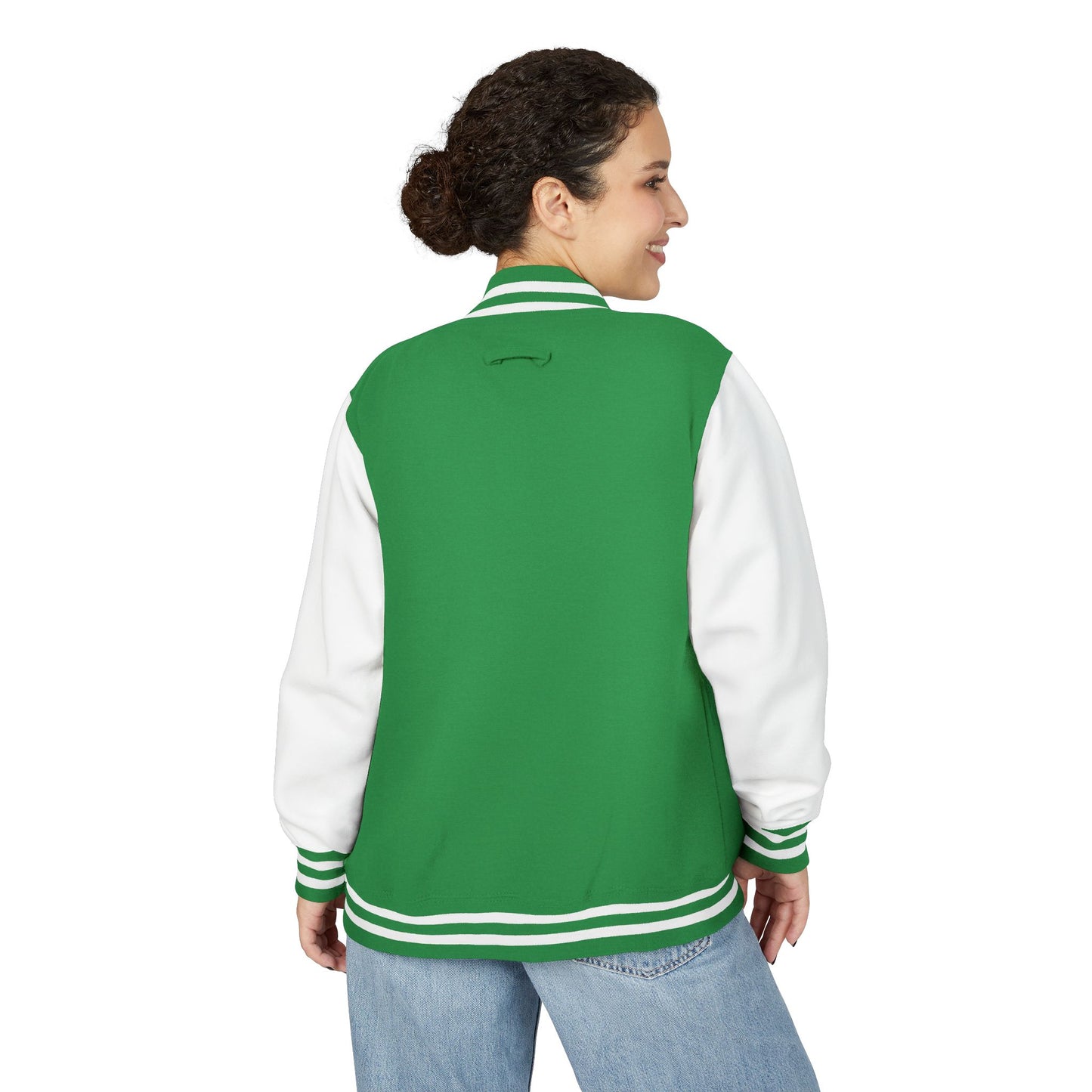 Retro Sunset Letterman Jacket - Unisex Heavyweight Varsity Style